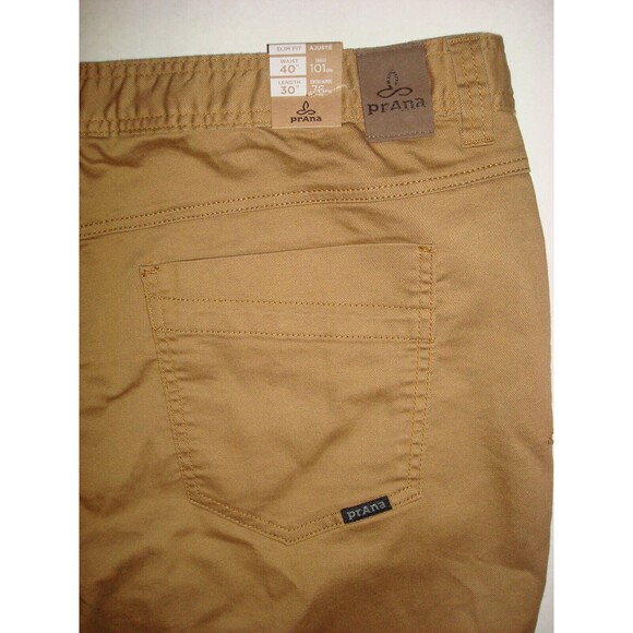 NWT New Mens 40 X 30 Prana Organic Bridger Jean Embark Brown Dark Yellow Mustard - Picture 7 of 7